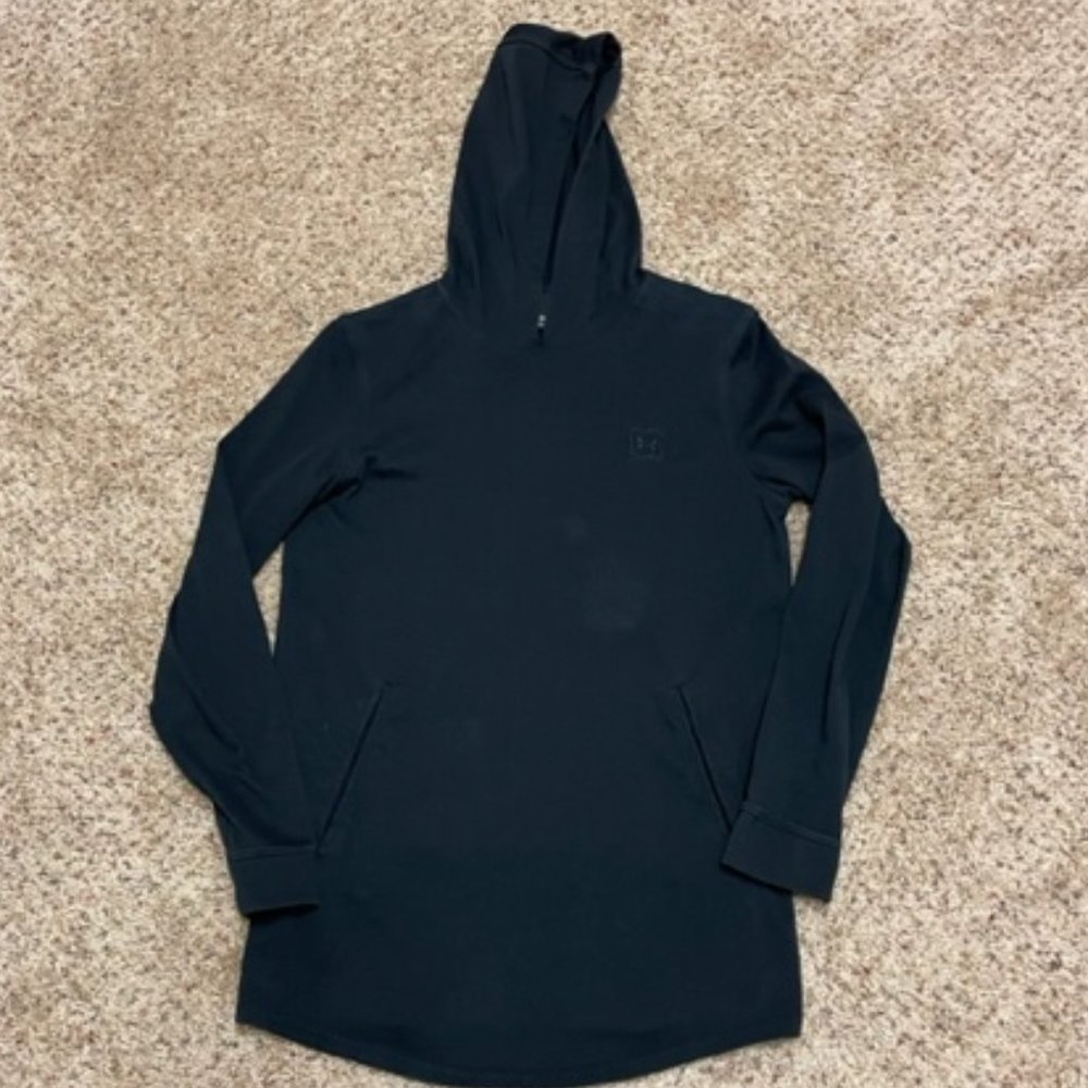 Under Armour Black Hooded Long Sleeve T-shirt – S – Unisex